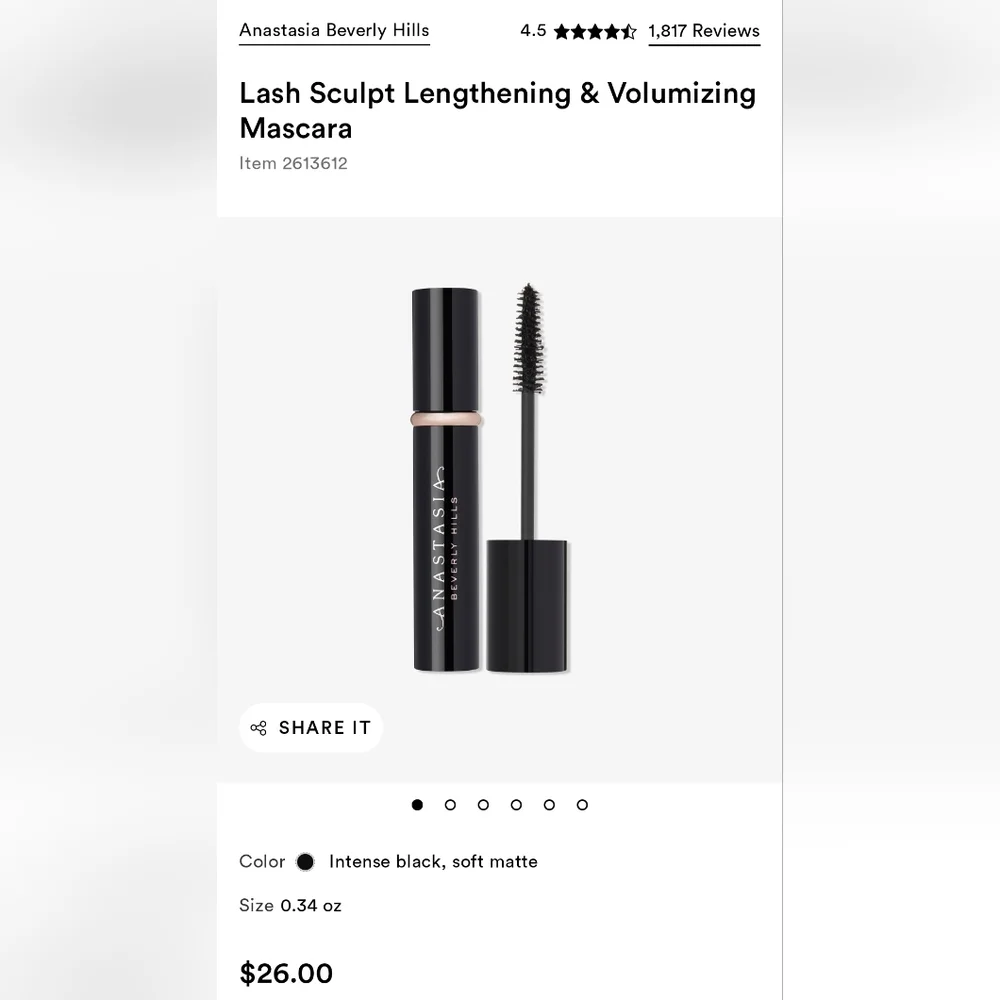 Anastasia Beverly Hills Lengthening & Volumizing mascara